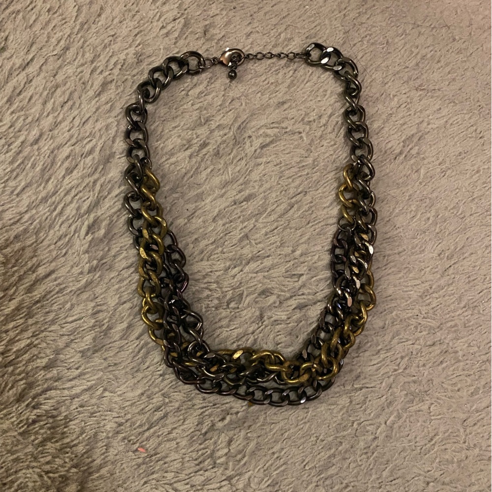 Chunky Multicolor Chain Necklace